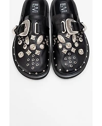 Forever & Always Shoes Maril Leather Buckle Sandal (Women)