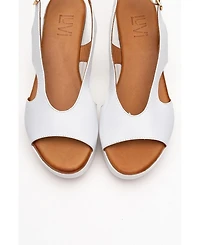 Forever & Always Shoes Brad Leather Platform Sandal (Women)