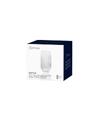Fortessa Estiva Textured Highball Sparkling Cocktail Glasses, Set of 4