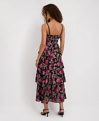 Siena Women's Sweetheart Neck Embroidered Dress