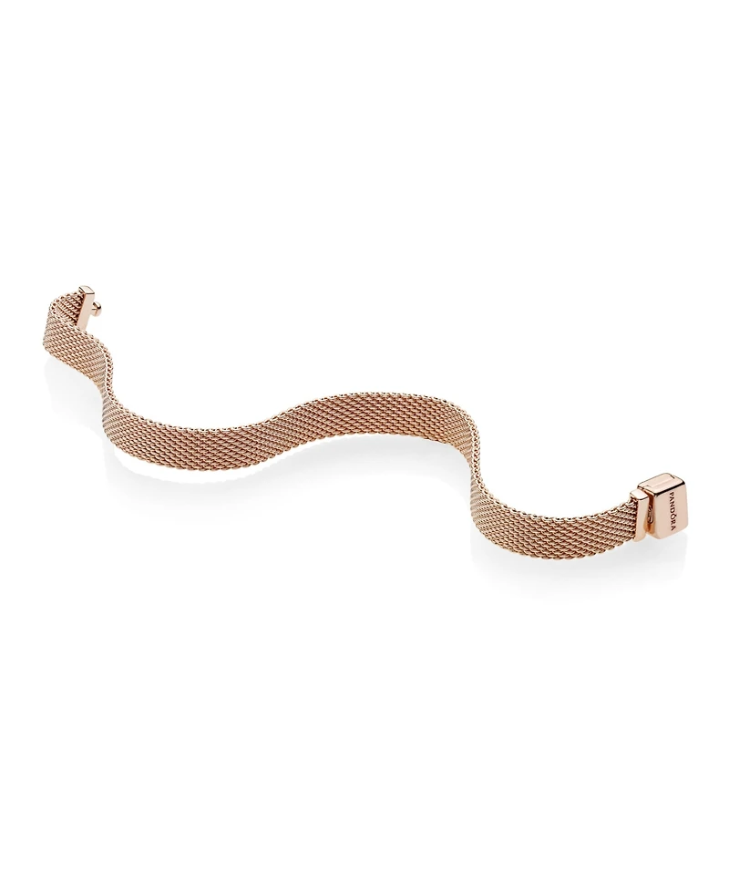 Pandora Rose Gold Plated Reflexions Mesh Bracelet