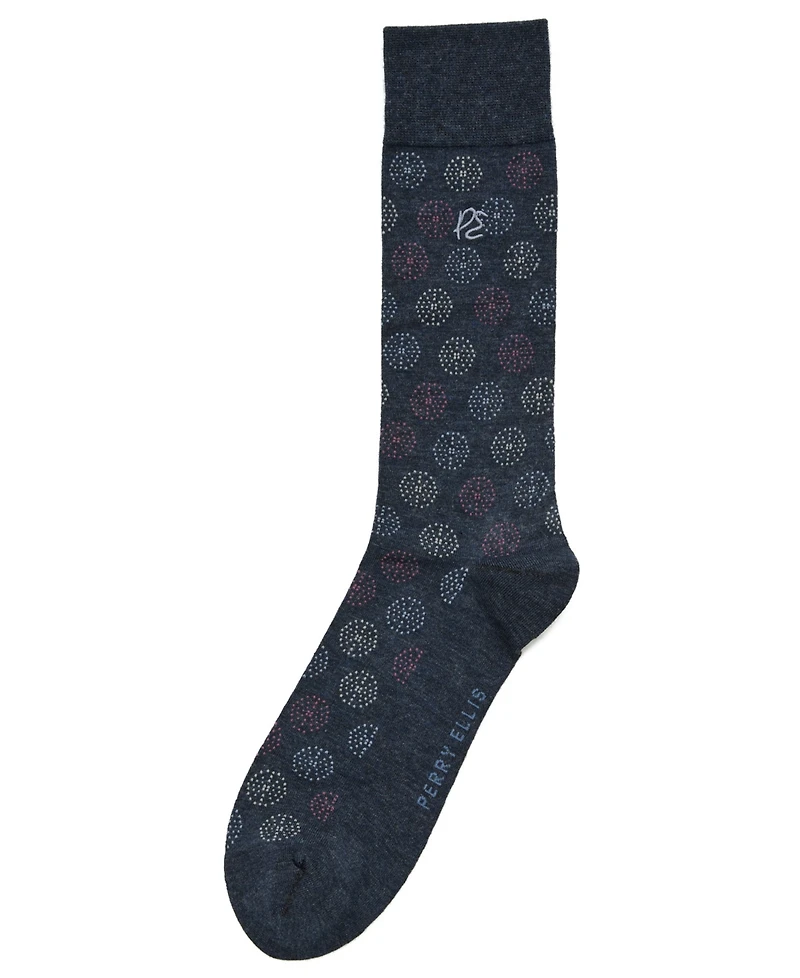 Perry Ellis Portfolio Men's Medallion Socks