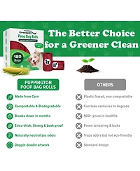Compo Dog Poop Bags, 90 Bags, Ruby Red