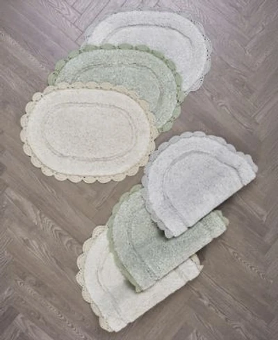 Laura Ashley Crochet Cotton Bath Rug