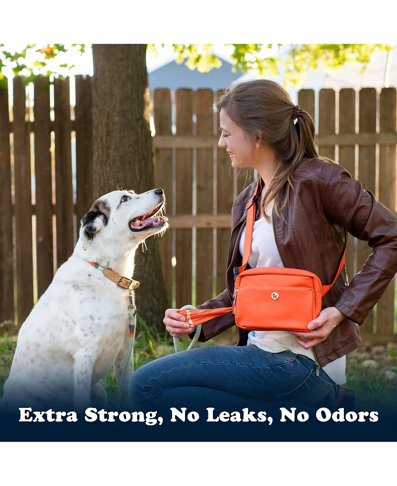Compo Dog Poop Bags, 180 Bags, Poppy Orange