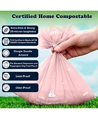 Compo Dog Poop Bags, 180 Bags, Blush Pink