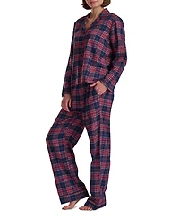 Tommy Hilfiger Women's 2-Piece Notched Top and Long Pants Set