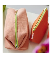 Brera Lino Papaya Medium Toiletry Bag