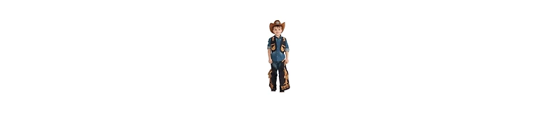 Dress Up America Kids Cowboy Chaps and Vest Costume Boys/Girls