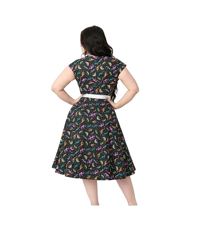 Unique Vintage Plus 1950s Hedda Swing Dress