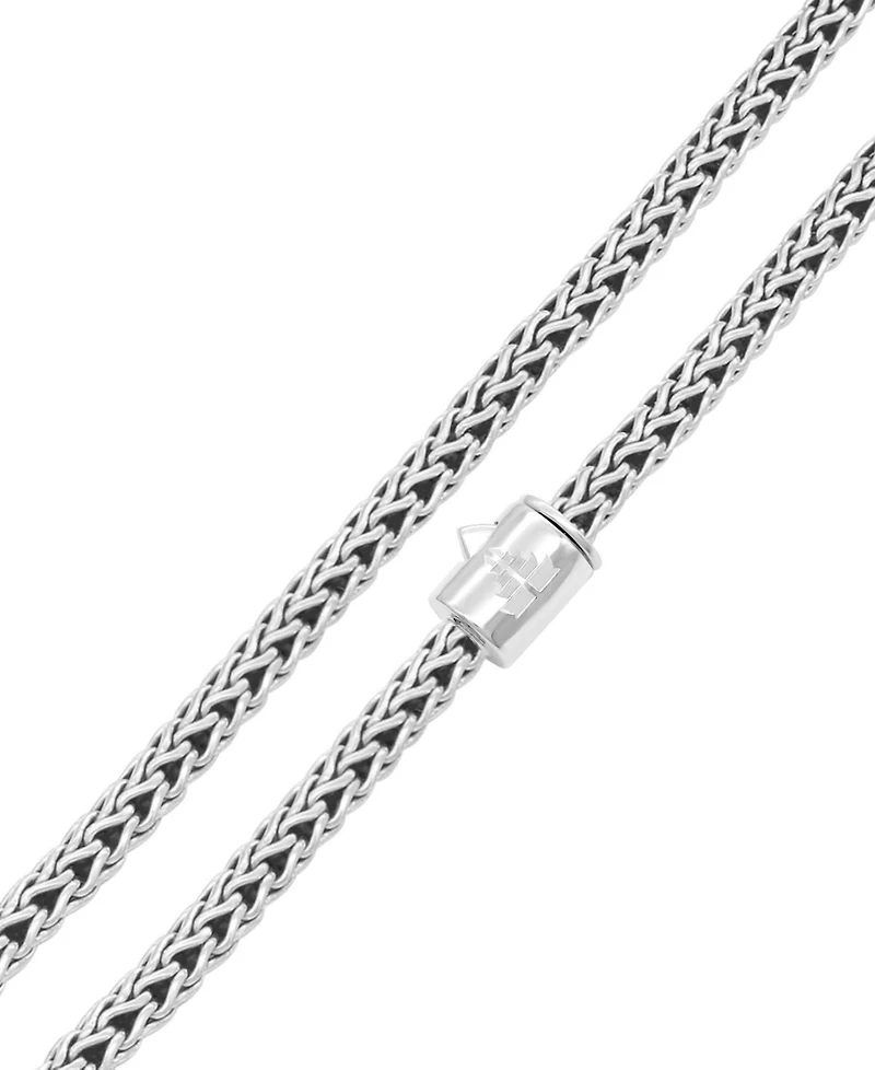 Devata Dragon Bone Round 4mm Chain Necklace in Sterling Silver, 24 inches