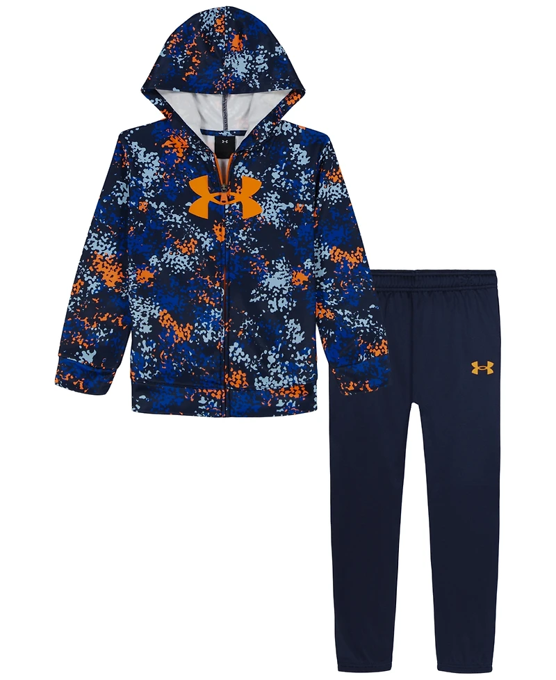 Under Armour Boys 4T-7 2-Piece Printed Full-Zip Hoodie and Jogger Pants Set