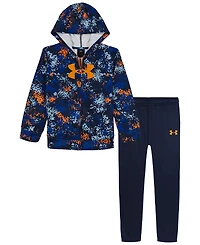Under Armour Boys 4T-7 2-Piece Printed Full-Zip Hoodie and Jogger Pants Set