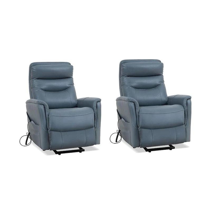 Parker Living Softy Azure Power Lift Recliner with Articulating Headrest Two Pack
