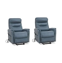Parker Living Softy Azure Power Lift Recliner with Articulating Headrest Two Pack