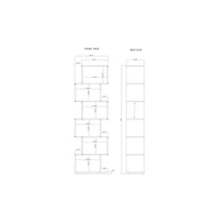 Porter Designs Urban Solid Sheesham Wood Shelf Bookcase