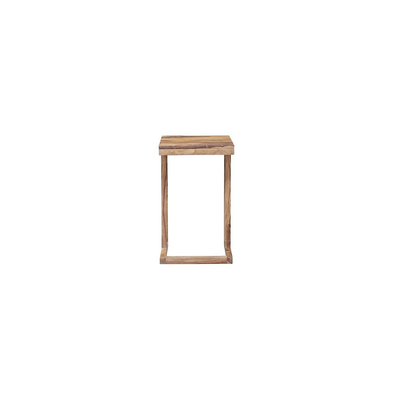 Porter Designs Urban Solid Sheesham Wood End Table, Natural (Set of 2)