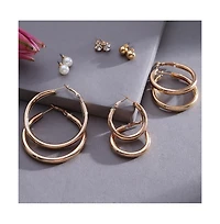 Sohi Women's Pack Of 6 Multi-Layer Earrings