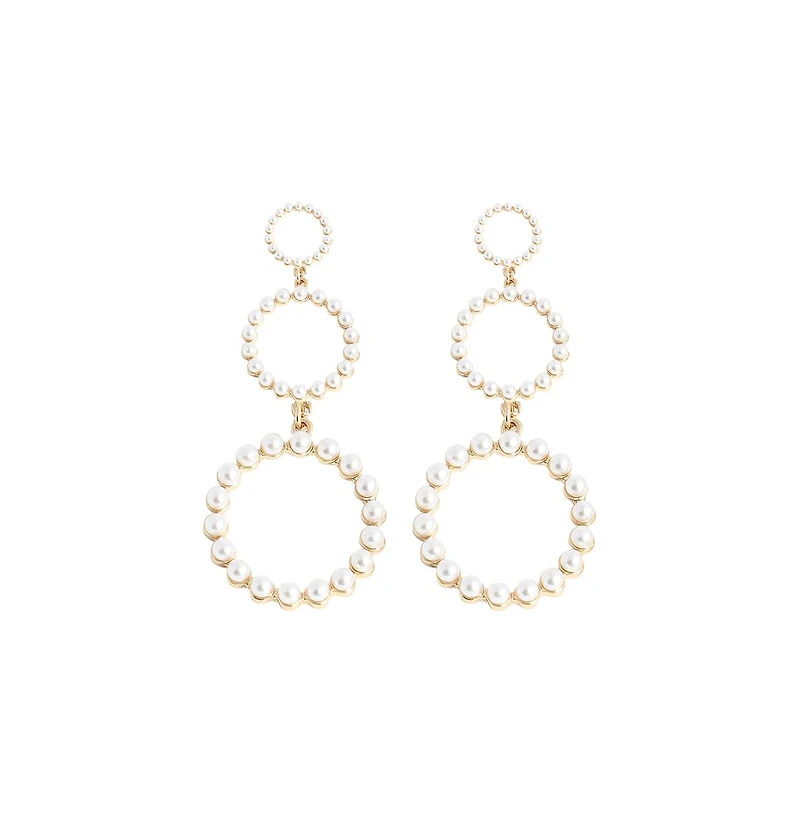 Sohi Women's Snowball Drop Earrings