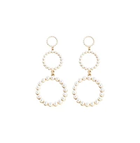Sohi Women's Snowball Drop Earrings