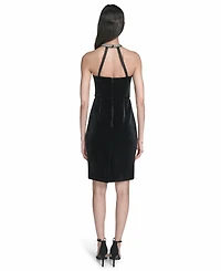 Eliza J Women's Sleeveless Halter Neck Cocktail Dress