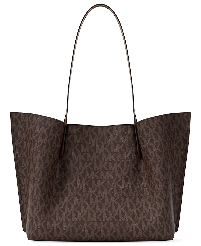 Michael Kors Emilia Extra Large East West Zip Pocket Tote Bag