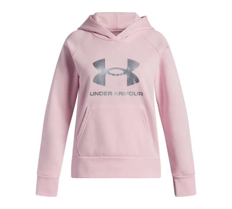 Under Armour Girls 6-16 Rival Long Sleeve Shimmer Hoodie