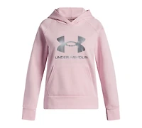 Under Armour Girls 6-16 Rival Long Sleeve Shimmer Hoodie