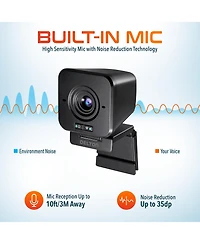 Delton C50 1080p Wireless Webcam with Microphone, Compatible with Pc/Laptops/iMac (DCWC50)