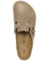Birkenstock Men's Boston Soft Footbed Oiled Leather Clogs from Finish Line
