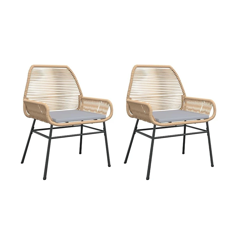 Garden Chair Brown Pe rattan Uv-resistant materials Garden Chair