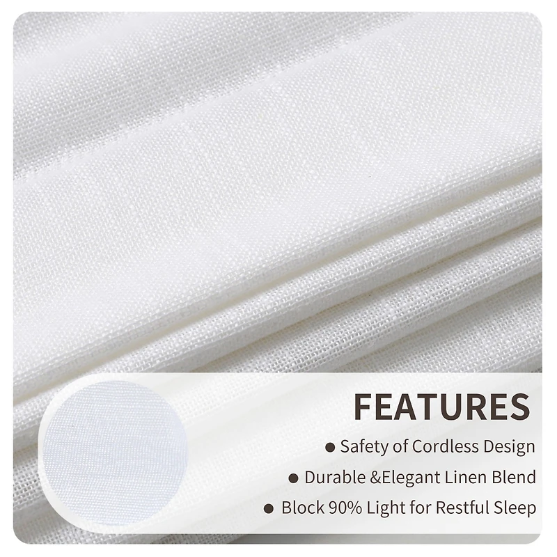 Shadisfy Linen Blend Cordless Roman Blinds