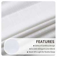 Shadisfy Linen Blend Cordless Roman Blinds