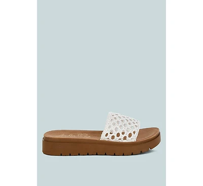 London Rag Sayura Woven Slip-On Sandals Women