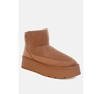 London Rag Chunky Heeled Snow Womens Boot