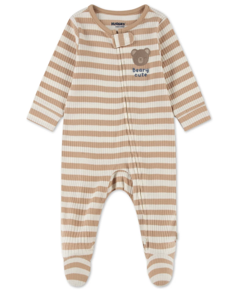 Huggies Baby Boys 2-Way Full-Zip Footed Coverall