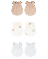 Huggies Baby Boys 3-Pack Rib Knit Mittens