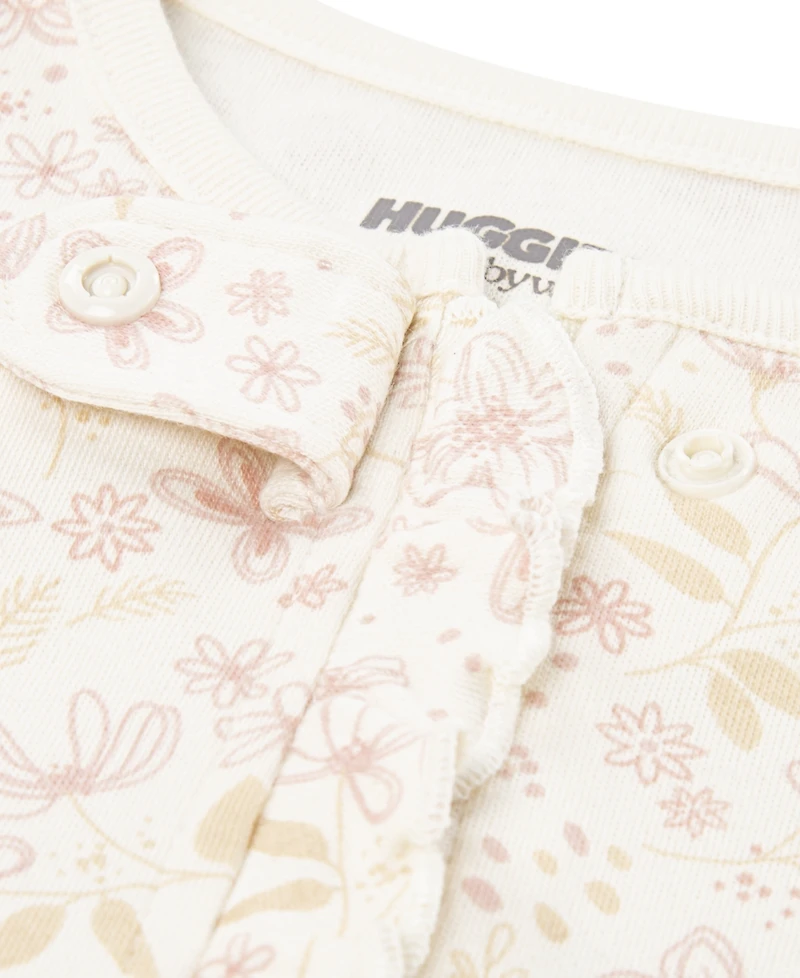 Huggies Baby Boys Graphic 2-Way Full-Zip Footed Coverall