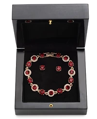 Givenchy Crystal Stone Bracelet and Stud Earrings Set