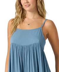 O'Neill Juniors' Saltwater Solids Rilee Crinkle Cover-Up Mini Dress