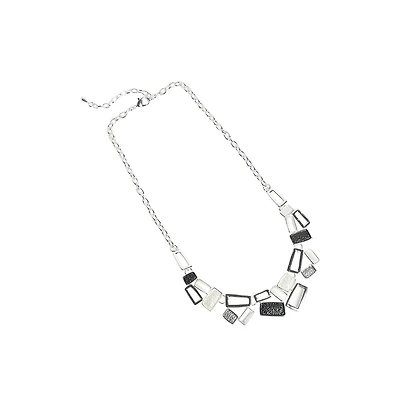 Sohi Dented Geometrical Statement Necklace
