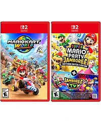 Nintendo Mario Kart World and Super Mario Party Jamboree Bundle