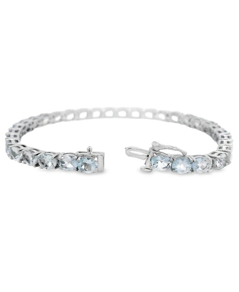 Macy's Oval Sapphire Bracelet (11-3/4 ct. t.w.) in Sterling Silver