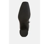 Bruna Square Toe Ankle Boots Women