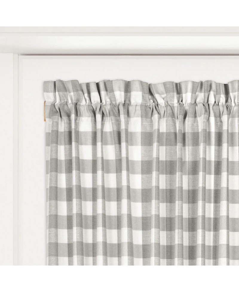 GoodGram Luxurious Turquoise Geometric Shabby 3 Piece Kitchen Curtain Tier & Valance Set