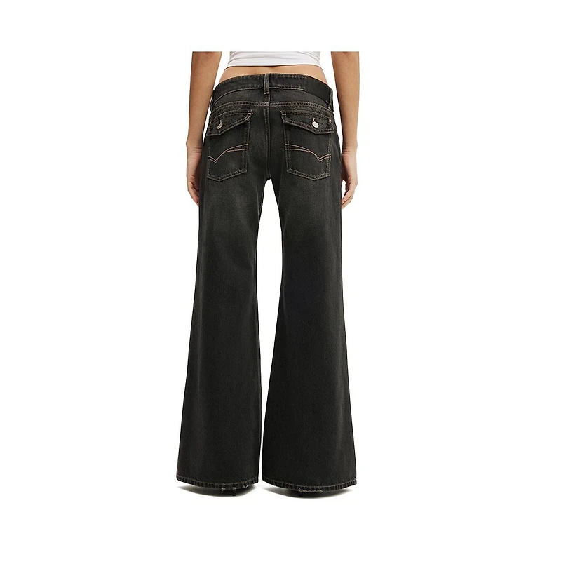 Cotton On Women's Low Relaxed Flare Jean