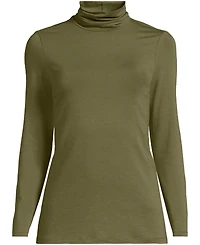 Lands' End Lightweight Jersey Long Sleeve Turtleneck