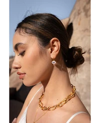 Ottoman Hands Alara Evil Eye Drop Earrings
