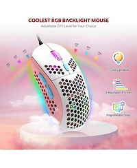 60% Rgb Gaming Keyboard And Mouse Combo - Wired Mechanical Keyboard, 68 Keys Tkl Compact Mini Layout, Gaming Mouse, Up To 6400 Dpi For Pc Gamer