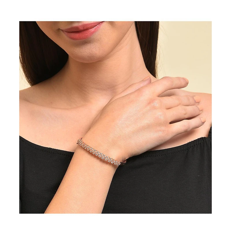 Sohi Women's Soiree Stone Bangle Bracelet